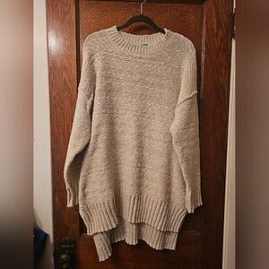 Free People Cream Knit Sweater